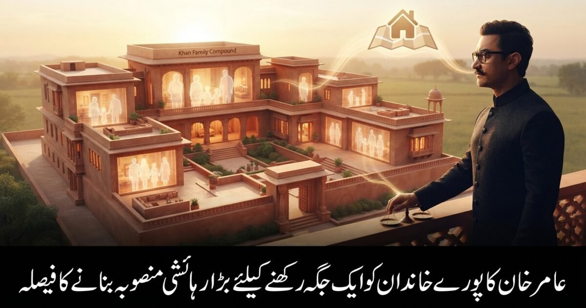 عامر خان کا پورے خاندان کو ایک جگہ رکھنے کیلئے بڑا رہائشی منصوبہ بنانے کا فیصلہ