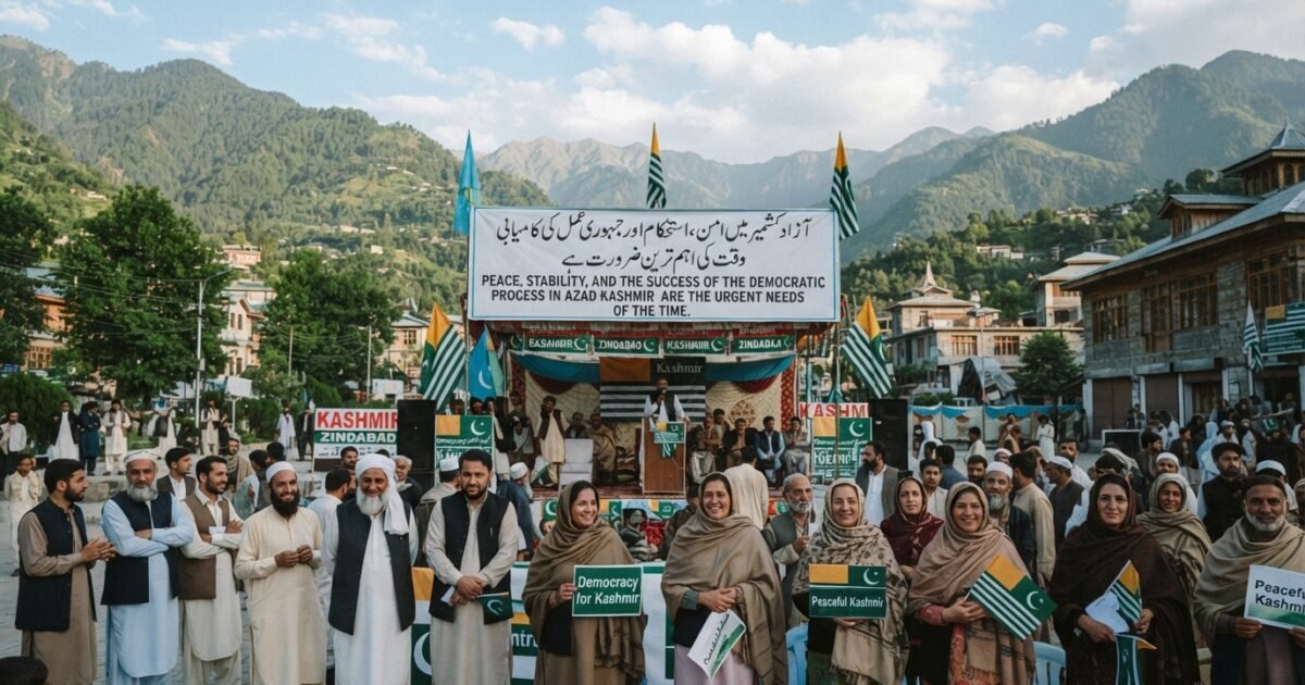 آزاد کشمیر میں امن، استحکام اور جمہوری عمل کی کامیابی وقت کی اہم ضرورت
