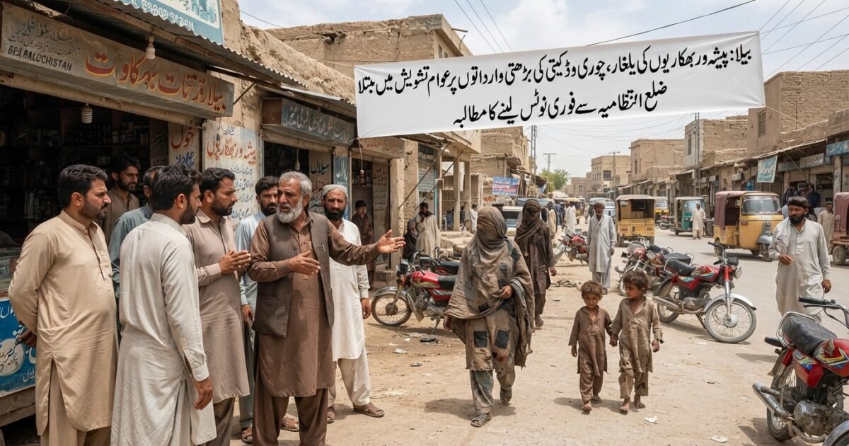 بلوچستان کے علاقے بیلہ میں پیشہ ور بھکاریوں کی یلغار، چوری اور لوٹ مار کے واقعات میں اضافے پر شہری پریشان