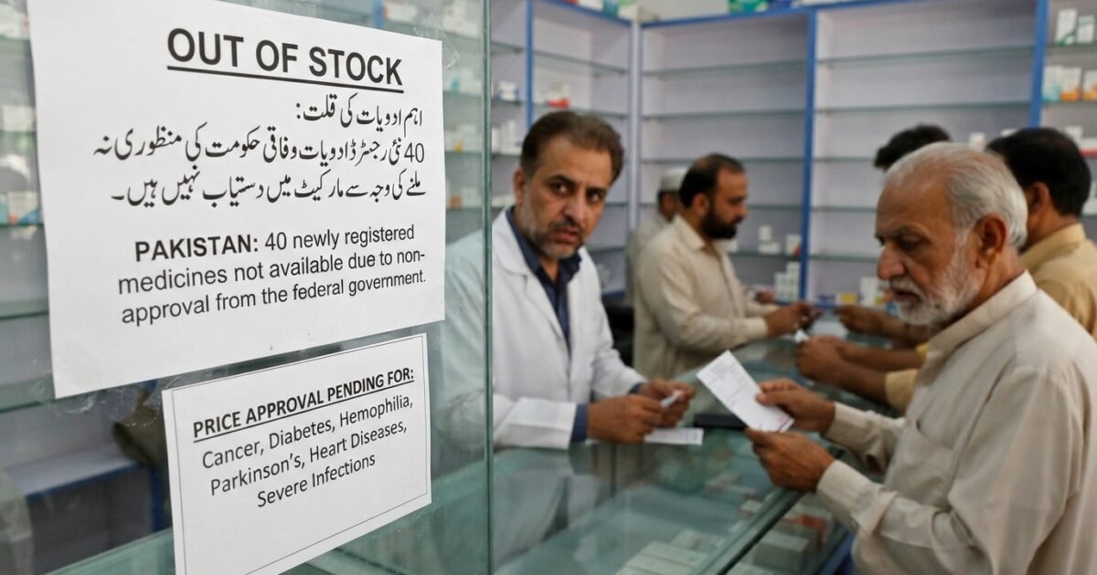 وفاقی حکومت سے منظوری نہ ملنے پر 40 نئی رجسٹرڈ ادویات مارکیٹ میں دستیاب نہ ہوسکیں