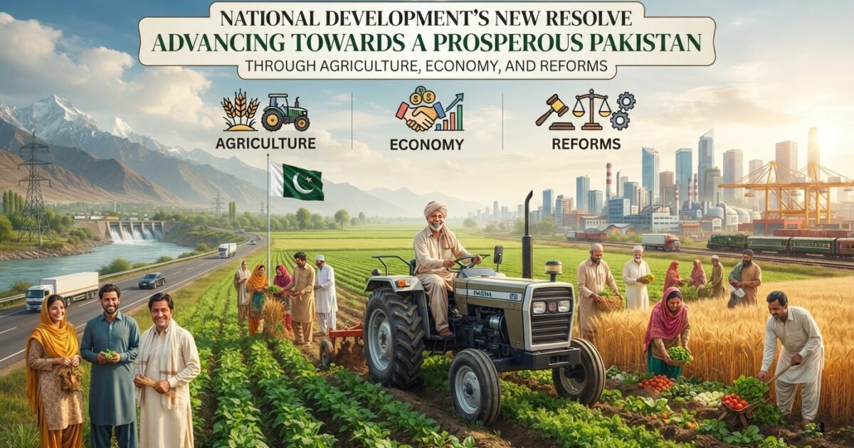 قومی ترقی کا نیا عزم: زراعت، معیشت اور اصلاحات کے ذریعے خوشحال پاکستان کی جانب پیش قدمی