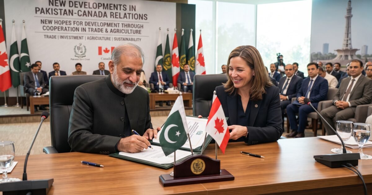 پاکستان اور کینیڈا کے تعلقات میں نئی پیش رفت، تجارت اور زراعت میں تعاون سے ترقی کی نئی امیدیں