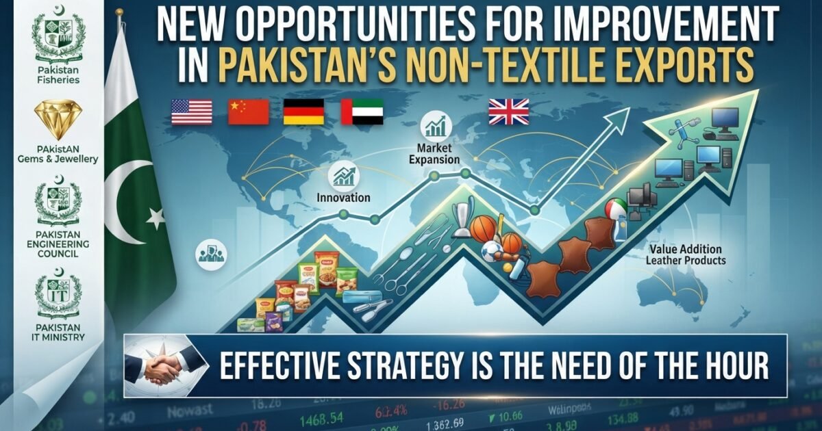 پاکستان میں نان ٹیکسٹائل برآمدات میں بہتری کے نئے مواقع، مؤثر حکمتِ عملی وقت کی ضرورت