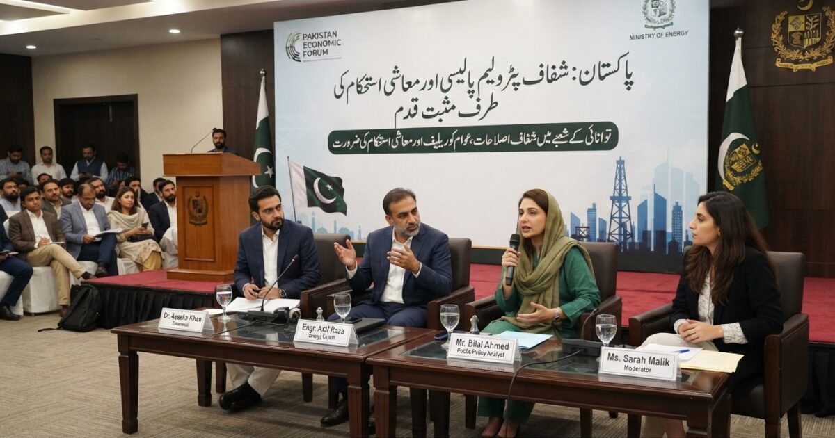 توانائی کے شعبے میں شفاف اصلاحات، عوامی ریلیف اور معاشی استحکام کی ضرورت