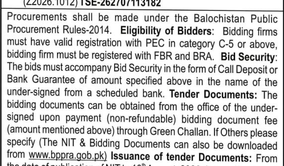 tender notice