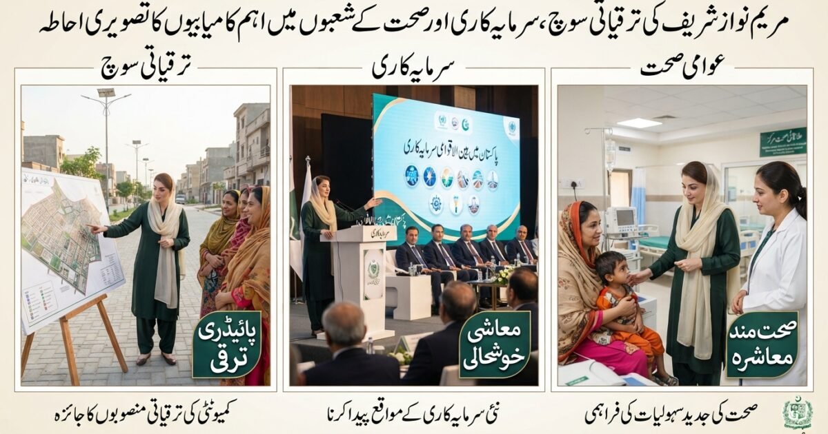 مریم نواز کی ترقیاتی سوچ، سرمایہ کاری اور صحت عامہ میں نمایاں کامیابیاں