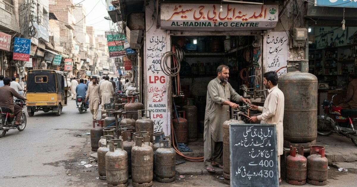 اوپن مارکیٹ میں ایل پی کی سرکاری نرخنامے پر فروخت ممکن نہ ہوسکی