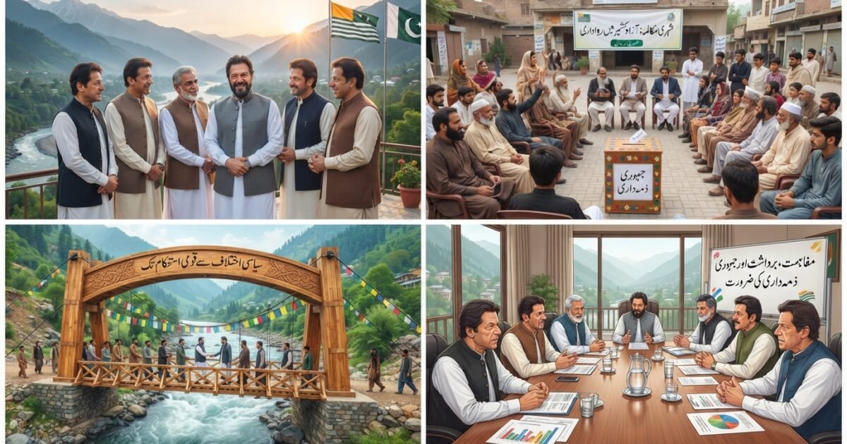 سیاسی اختلاف سے قومی استحکام تک: آزاد کشمیر کے انتخابات کے بعد مفاہمت، برداشت اور جمہوری ذمہ داری کی ضرورت